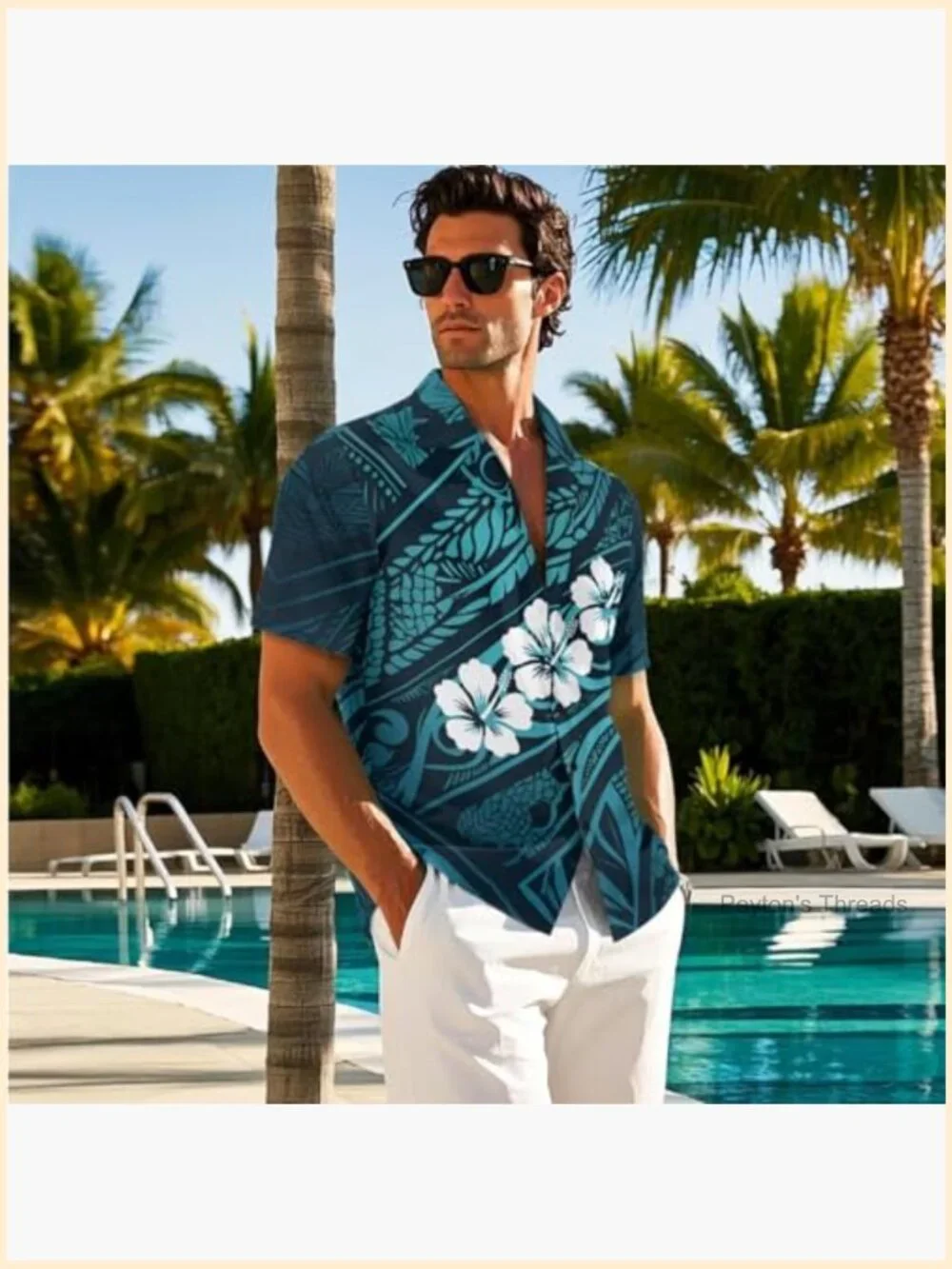 Polynesian Off Shoulder Dress with Skirt Set Couples Matching Shirt